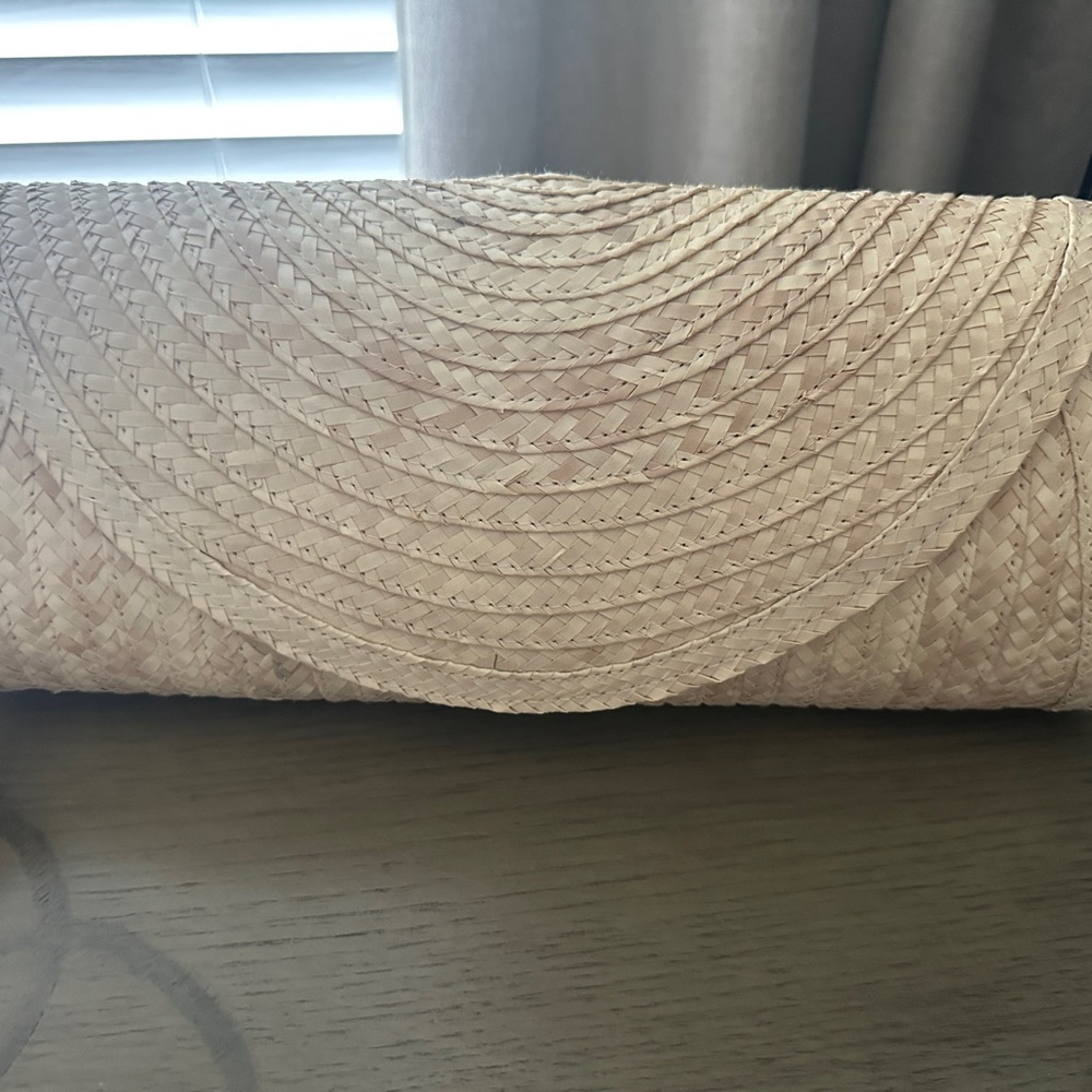 Woven Straw Clutch